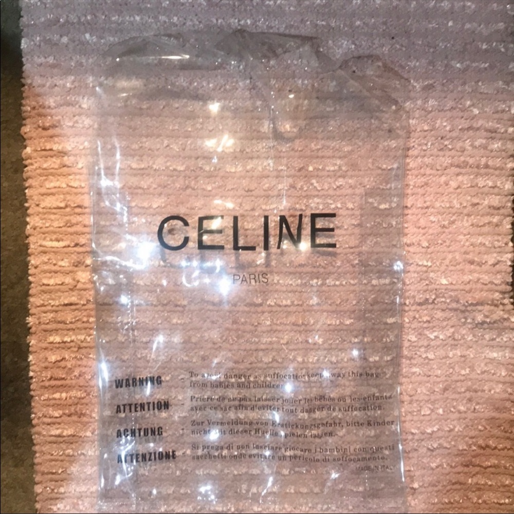 Celine clear transparent bag